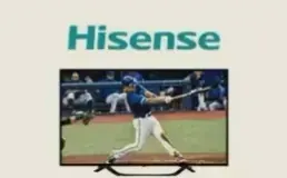Hisense television playing live sports
